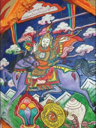 藏族格萨尔彩绘石刻图文介绍