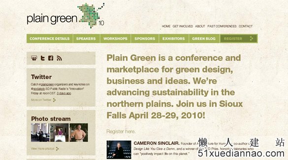 UCD博客-40个WordPress网站设计-Plain Green