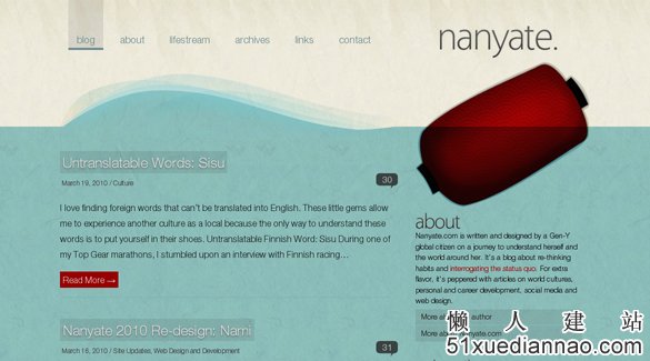 UCD博客-40个WordPress网站设计-Nanyate