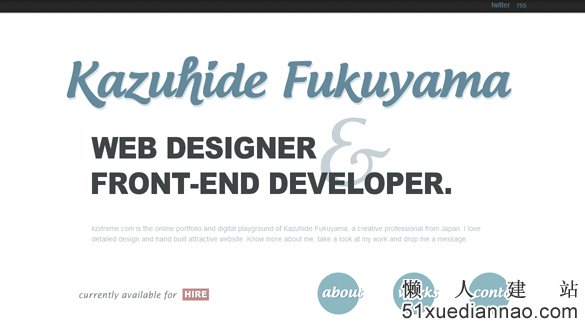 UCD博客-40个WordPress网站设计-kazuhide fukuyama