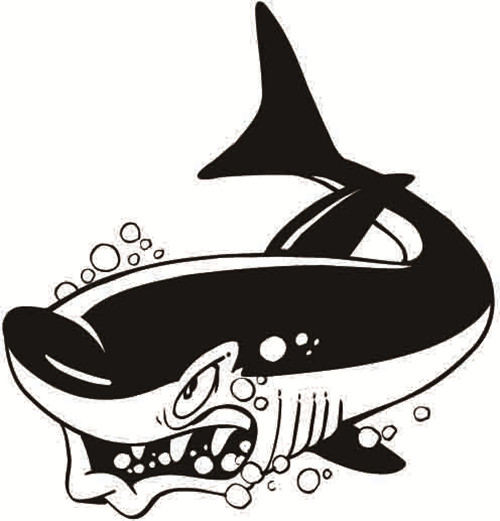 大鲸鱼动物简笔画