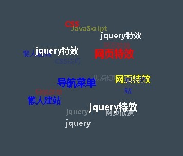 仿wordpress 3D旋转标签云JS代码