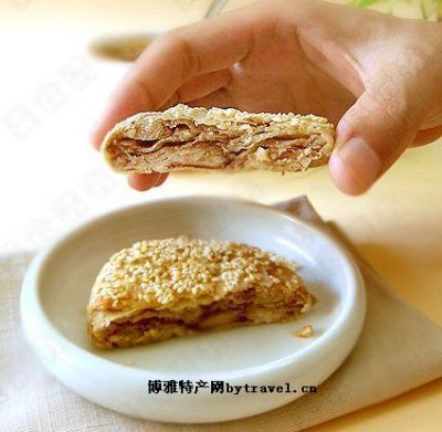 芝麻酱烧饼，北京朝阳区特产芝麻酱烧饼图文介绍