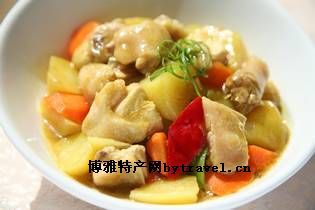椰香咖喱鸡，海南三亚特产椰香咖喱鸡图文介绍