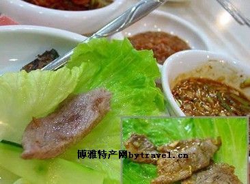 朝鲜族烤牛肉，辽宁辽阳特产朝鲜族烤牛肉图文介绍