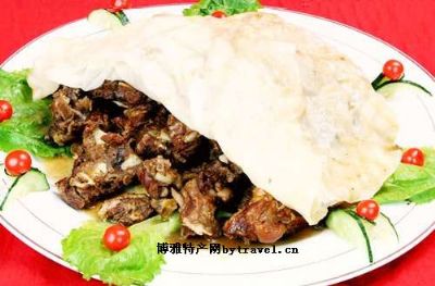 羊肉焖饼，新疆哈密市特产羊肉焖饼图文介绍