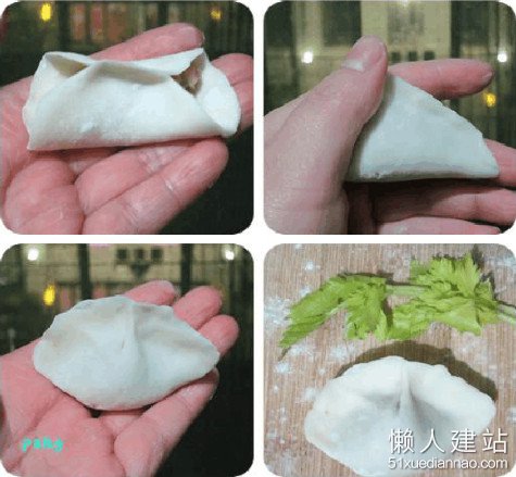 美人扇饺子的包法